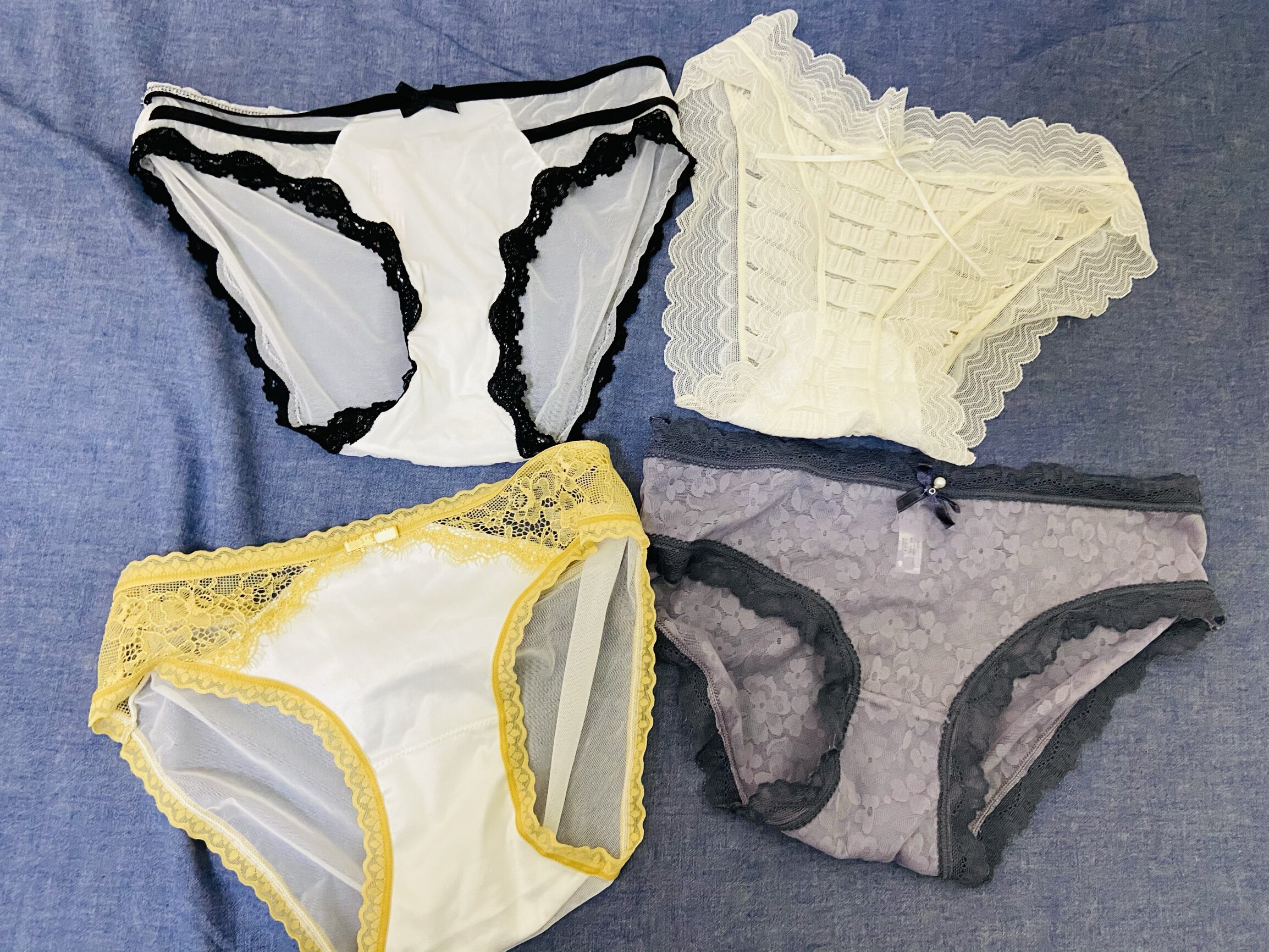 密语私物蕾丝内裤棉质感舒适中腰性感蕾丝边透视诱惑火辣三角底裤