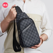 Cohnim Kevin mens chest bag with leather 2021 new fashion casual bag summer shoulder messenger mens bag