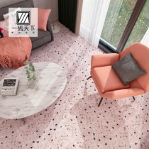 Net red terrazzo tiles ins small tiles Restaurant living room kitchen non-slip floor tiles Milk tea shop restaurant tiles