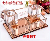 Desktop microphone stand ktv special coffee table storage box Bedroom microphone wheat rack Transparent one-piece shelf shelf