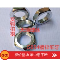 GB54 spot low price galvanized fine reverse right left orthodontic thin flat hexagon nut cap M16M18M20 1 5