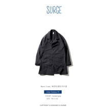 SURGE single-layer lightweight windproof mid-length trench coat