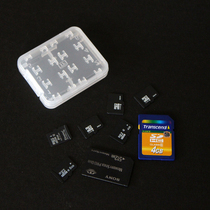 Backpackers GMM memory card containing small white box 2SD 6TF memory card packet flash card containing box