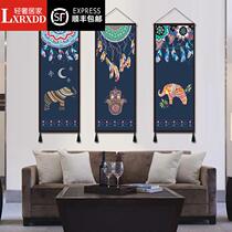 LXRXDD ethnic style Bohemian fabric tapestry living room study cotton linen cloth sofa background wall porch wall