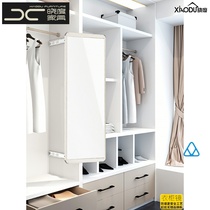 Dressing mirror wardrobe built-in style push-pull surface open door mirror hidden hidden flat wall flat pull decoration portable
