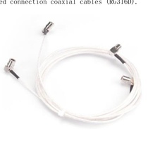 RG316 silver outer feeder 2 meters (pair)