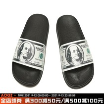 Xiaobin Guochao summer new slippers mens original trend casual non-slip sandals personalized printing one-word drag Tide brand