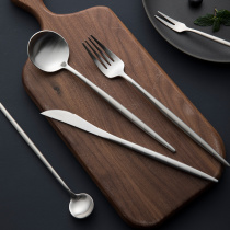 I. E. ins Net red 304 stainless steel Western steak knife fork two-piece set three-piece spoon tableware household set