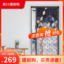 Youshman modern simple indoor folding invisible sliding door living room bedroom kitchen partition wardrobe moving door customization