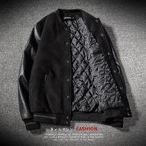 Boomer Yu Wen Lepi Jacket Mens Loose Autumn Winter 100 Hitch Cotton Thickened Korean Version Baseball Suit Leather Coat Jacket
