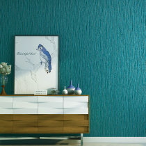 Southeast Asia 3D plain peacock blue green wallpaper solid color living room bedroom background clothing store wallpaper European luxury