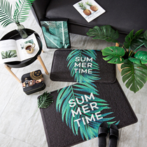 ins Nordic green plants in the door to the doormat bedroom door rub foot mat for home doormat anti-slip mat