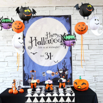 Halloween decoration supplies bar haunted house scene arrangement props pendant three-dimensional three-piece ghost pumpkin hanging ornaments