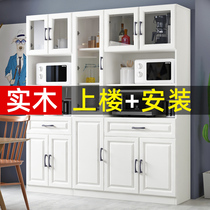 Meal cabinet Modern minimal kitchen locker living room cabinet against wall cabinet cabinet