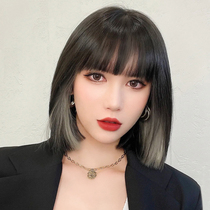 Wig woman short-haired comic Liu Haibo head simulation hair natural summer full-headed Lisa same hairstyle