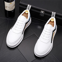 Tide brand small white shoes men Joker breathable summer New thick bottom casual low-top Korean trend shoes mens tide board shoes