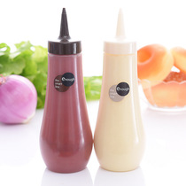 Japan imported honey beak bottle Kitchen seasoning bottle Seasoning bottle Ketchup jam Salad dressing squeeze bottle with lid