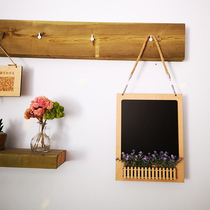 Double-sided writable hanging advertising small blackboard modeling mini creative literary decoration WIFI reminder board door