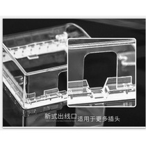 Splash box toilet protective decoration square shade bathroom industrial thickened socket waterproof cover switch