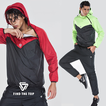 Sweat clothing mens suit weight loss clothing weight loss clothing running large size hair sweat clothing sports gym explosion sweat clothing