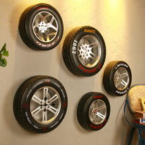 Creative metal crafts bar wall wrought iron tire wall decoration car tire decoration personality pendant