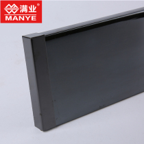 Non-base brushed stainless steel skirting line Black Mirror rose gold waterproof mildew proof floor foot line metal accessories plug