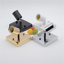 Universal lamp holder E27 screw ceramic lamp holder 86 square box base simple creative wall lamp lighting accessories