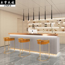 Nordic Light Extravaganza Terrace Table Cashier Desk Beauty Salon Beauty Salon Casual Dining Room Coffee Milk Tea Shop Bar Commercial Counter Brief