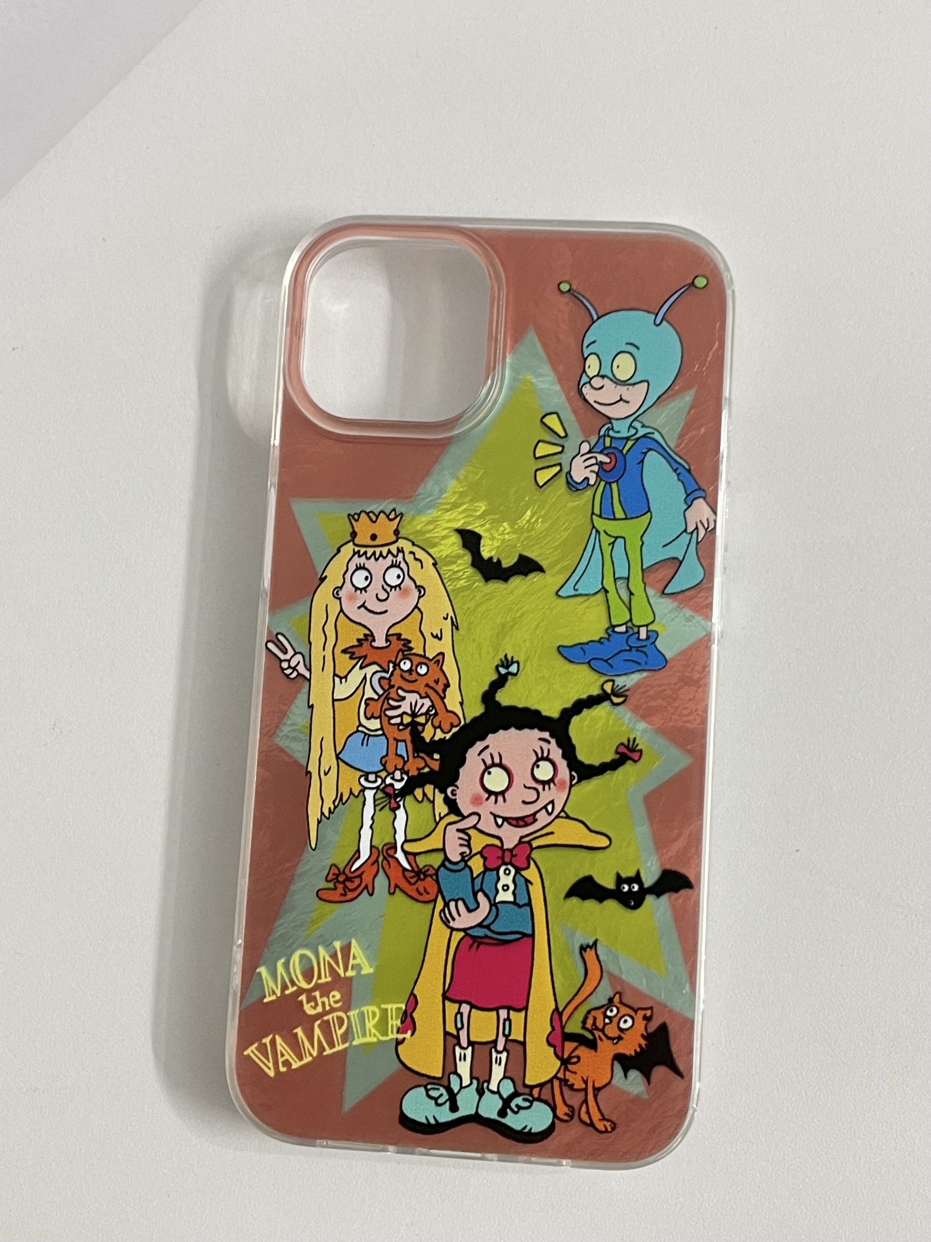 网红动漫小魔女蒙娜适用苹果16promax手机壳iphone15pro新款14超火