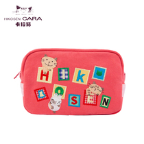 HIKOSEN CARA CARA KARA CAT Japanese patchwork clutch bag canvas mini cute card bag change key bag