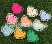 50 hollow lace love thanksgiving small cards Tanabata Valentines Day blessing message card handwritten blessing thank you card