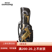 cerebro Spano golf bag 3D cloth embroidered zodiac sheep PU leather personality mens full set of club bags