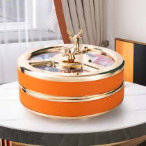 Light Extravaganza Superior Tea Table Fruit Tray Living Room Home Crystal Snacks Dry Fruit Containing Box Modern Multilayer Candy Box