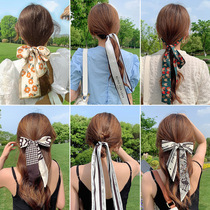 Super fairy headscarf streamer retro French summer thin silk scarf hairband multi-functional scarf headwear