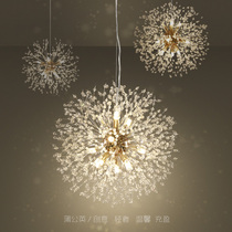 Nordic chandelier Dandelion restaurant chandelier Artistic creative personality net red Bedroom lamp Living room light luxury lamps Lighting