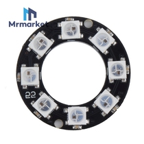 8-bit WS2812 5050 RGB LED Smart full-color RGB lamp ring Development Board-large ring