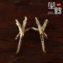 Bull Blunt Seiko High Bridge Eagle Claw Pendant Chicken Claw Bronze Feather Item Pendant Chain Hand Reengraving 925 Pure Silver Ordering Lovers