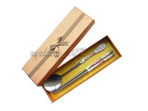 Korean gift tableware stainless steel chopsticks Korean Japanese spoon portable set wedding gift gift creative chopsticks Spoon soup spoon