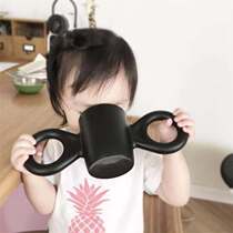 ins exploits north European wind children creative big ears mug cup baby anti-fall drink cup eco-friendly baby drink water cup