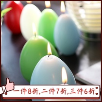 1 Smokeless scented candle creative egg-shaped paraffin wedding birthday proposal romantic candlelight gift decoration decorations