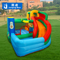 Childrens slide inflatable water jet small climbing inflatable castle home indoor and outdoor naughty Castle amusement plaza