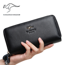2021 New bag bag female fashion bag wallet long leather wallet female zipper soft
