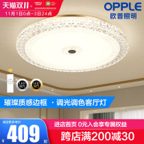 Opal lighting modern simple luxury living room lights LED dimming bedroom lamps glass warm atmosphere TC