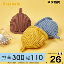 Balabala boys hat knitted baby boy woolen hat tide 2019 Winter New