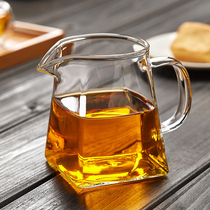 Thickened glass fair cup Heat-resistant tea separator with tea drain Kung Fu Tea accessories set Large tea Sea tea cup