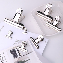 6 loaded Deli iron ticket holder large small document household strong clip stainless steel butterfly office stationery storage ticket holder fixed VAT special kindergarten simple clip