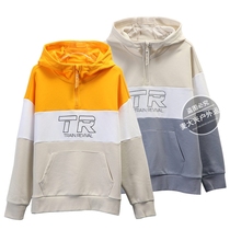 361 sweater women hooded pullover 2019 winter new womens 361 degree stitching casual fashion sports jacket women