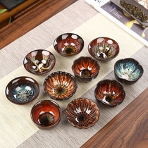 Ceramic Cup boutique exquisite tea cup kiln change Cup ceramic master kung fu tea bowl bucket large product