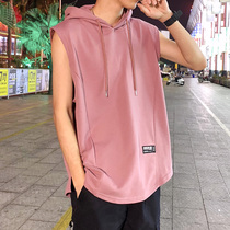2021 new mens vest sleeveless T-shirt mens tide summer sports trend cotton loose T-shirt official website flagship store