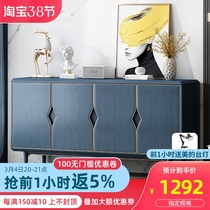 Light luxury sideboard modern simple multi-functional Italian home small apartment storage Nordic wine cabinet integrated against the wall